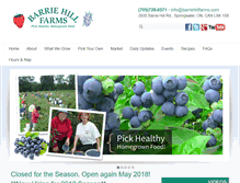 Tablet Screenshot of barriehillfarms.com